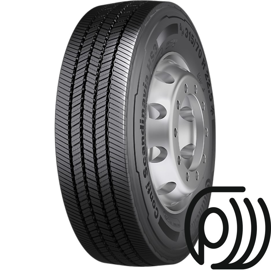 грузовые шины continental conti scandinavia hs3 315/80 r22,5 156/150l 18 pr 